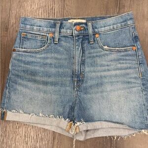Madewell High Rise Denim Shorts NWT